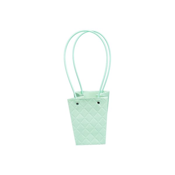Torebka KT-2-9 - na kwiatek trapez - green (mint)