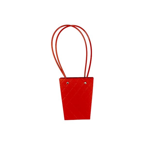 Torebka KT-2-6 - na kwiatek trapez - red
