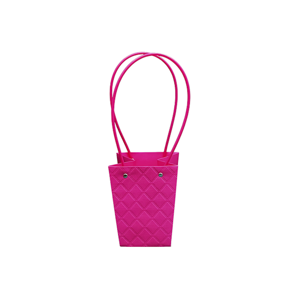 Torebka KT-2-5 - na kwiatek trapez - rose red