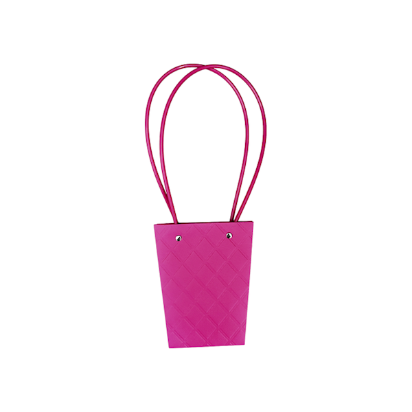 Torebka KT-2-5 - na kwiatek trapez - rose red