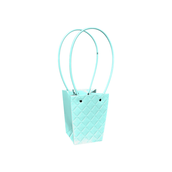Torebka KT-2-32 - na kwiatek trapez - baby blue