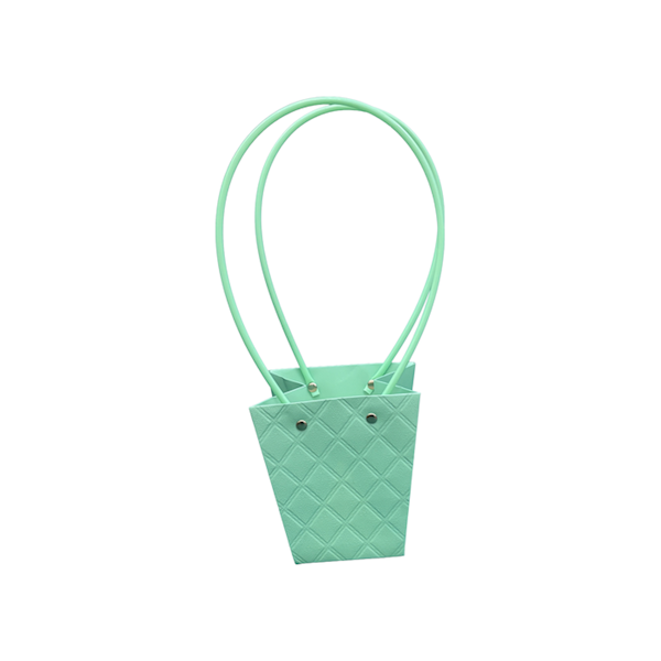 Torebka KT-1-9 - na kwiatek trapez - green (mint)