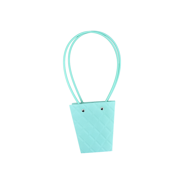Torebka KT-1-8 - na kwiatek trapez - blue