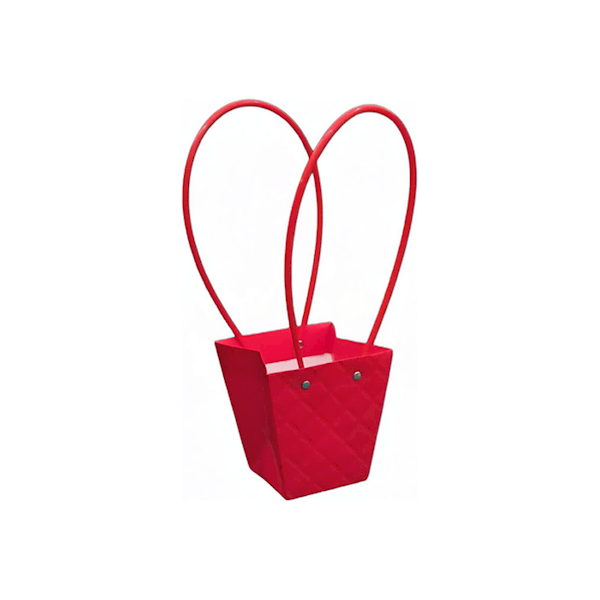 Torebka KT-1-6 - na kwiatek trapez - red