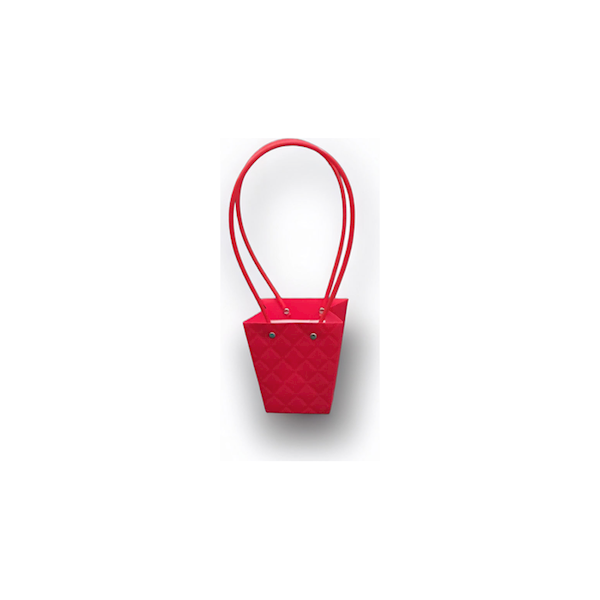 Torebka KT-1-6 - na kwiatek trapez - red
