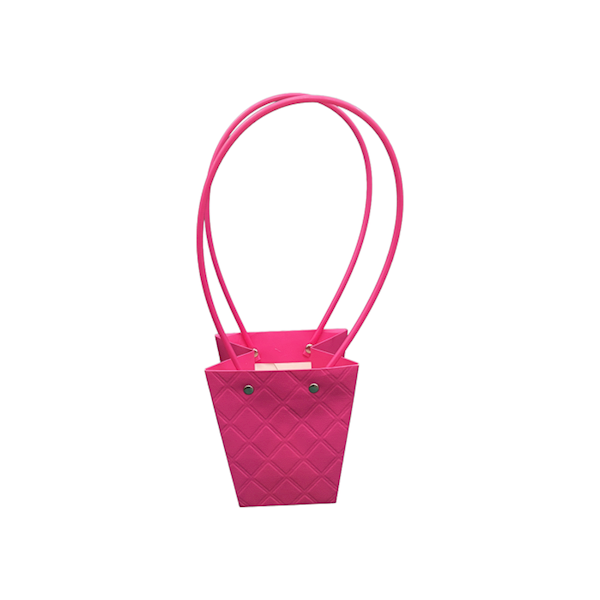 Torebka KT-1-5 - na kwiatek trapez - rose red