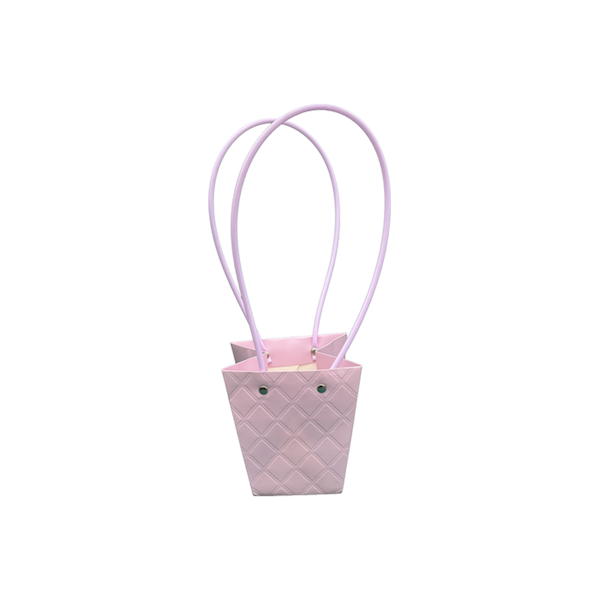 Torebka KT-1-4 - na kwiatek trapez - light purple