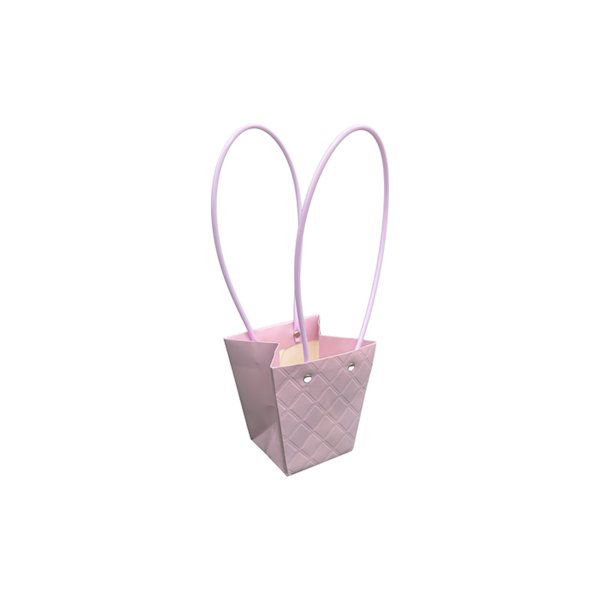 Torebka KT-1-4 - na kwiatek trapez - light purple