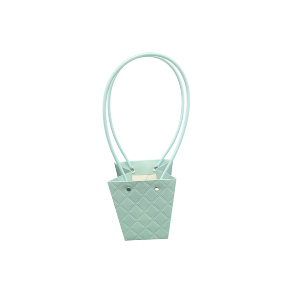 Torebka KT-1-32 - na kwiatek trapez - baby blue