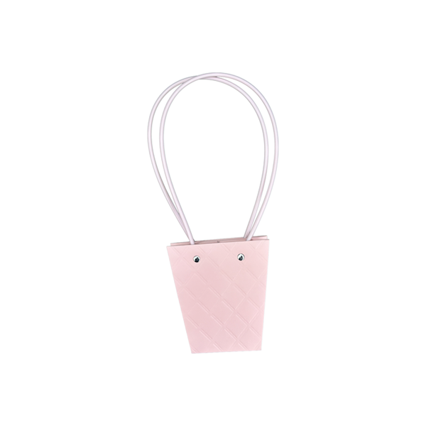 Torebka KT-1-3 - na kwiatek trapez - pink