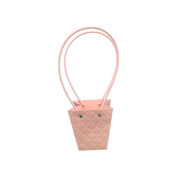 Torebka KT-1-3 - na kwiatek trapez - pink