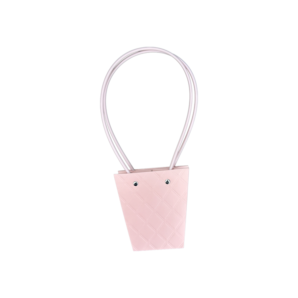 Torebka KT-1-3 - na kwiatek trapez - pink