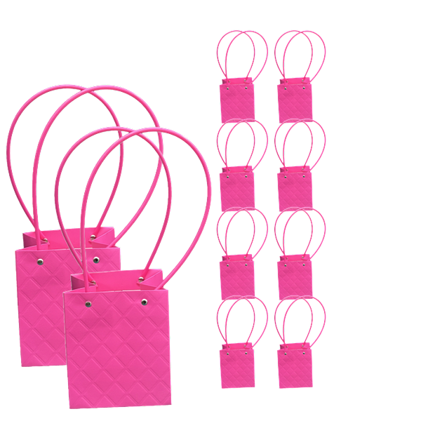 Torebka KK-2-5 - na kwiatek kwadrat - rose red
