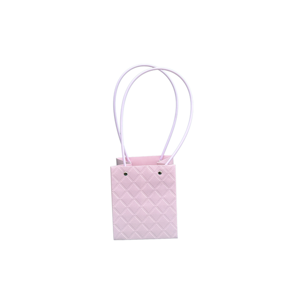 Torebka KK-2-4 - na kwiatek kwadrat - light purple