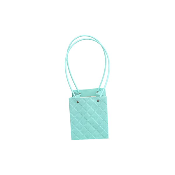 Torebka KK-2-32 - na kwiatek kwadrat - baby blue