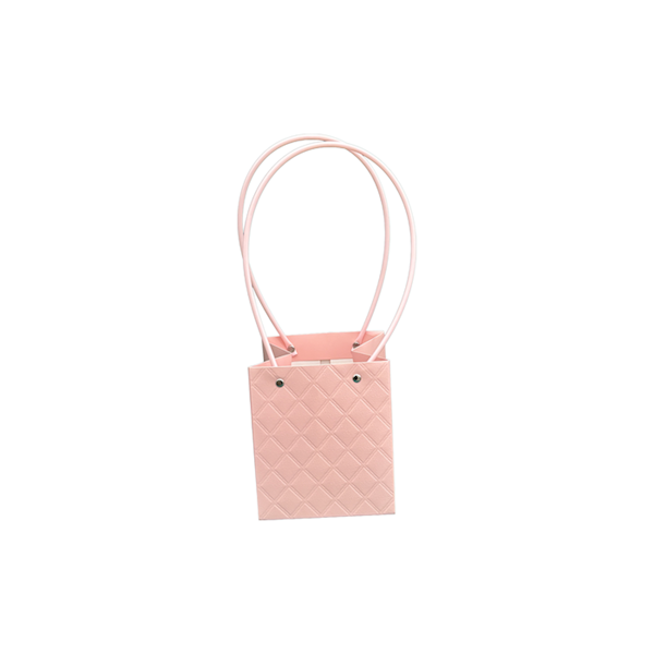 Torebka KK-2-3 - na kwiatek kwadrat - pink