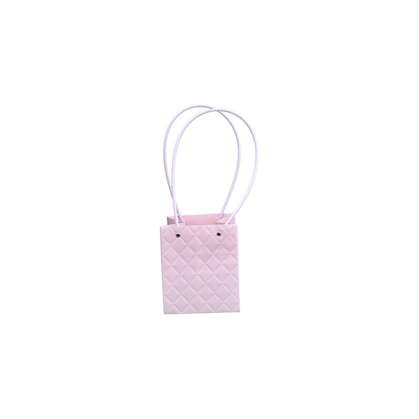 Torebka KK-1-4 - na kwiatek kwadrat - light purple