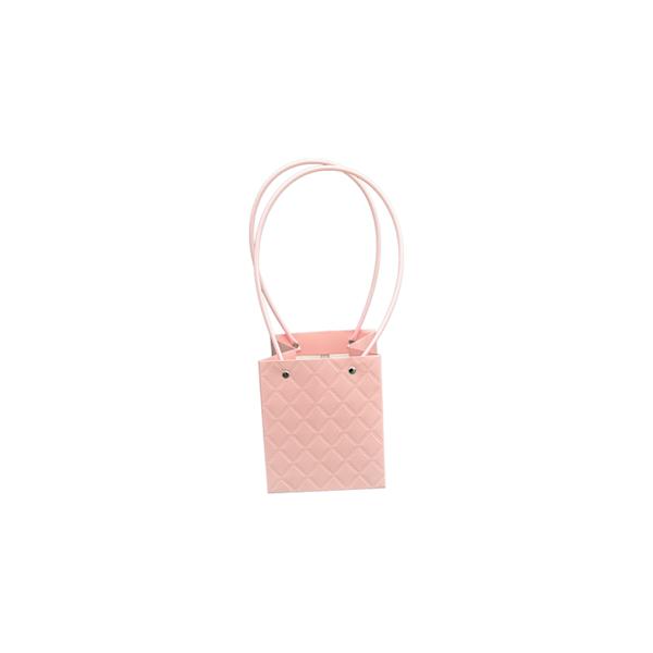 Torebka KK-1-3 - na kwiatek kwadrat - pink