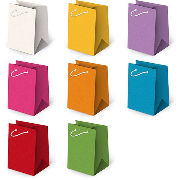 Torebki ozdobne T-5 EKO set 2 Jasne kolory