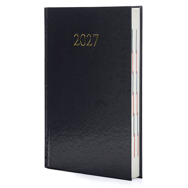 Kalendarz A5 2027 Smart Dzienny Czarny