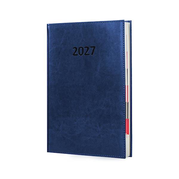 Kalendarz A4 2027 Lux Dzienny Granat