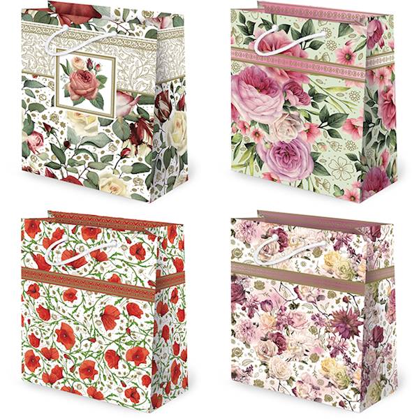 Torebki ozdobne TD set 67 Kwiaty watercolors