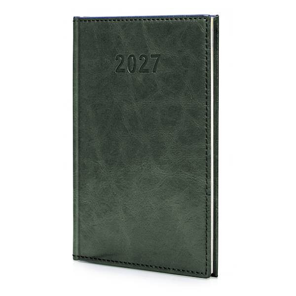 Kalendarz A5 2027 Lux Tygodniowy Zielony