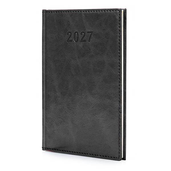 Kalendarz A5 2027 Lux Tygodniowy Czarny
