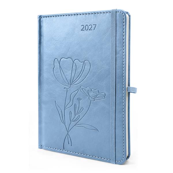 Kalendarz Mindful A5 2027 tygodniowy Niebieski
