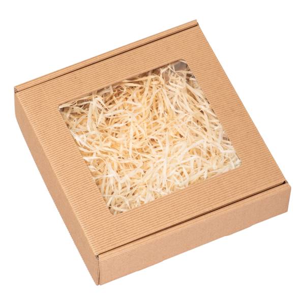 Karbowany K-BOX-06 z okienkiem 200x200x50 - 10 szt