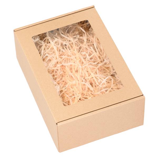 Gładki BOX-07 z okienkiem 250x200x100 - 10 szt