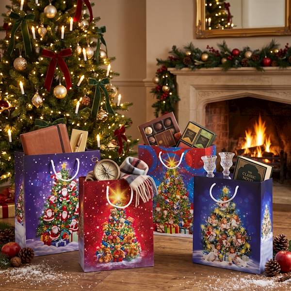 Torebki ozdobne XL set S-45 Exceptional trees