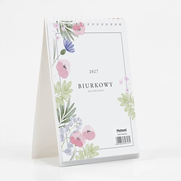 Kalendarz Biurkowy 2027 Pionowy tygodniowy A5 mix