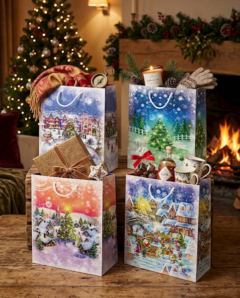 Torebki ozdobne T-10L set S-46 Christmas Night