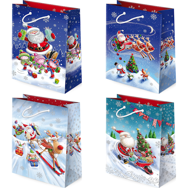 Torebki ozdobne T-4L set S-48 Santa on tour