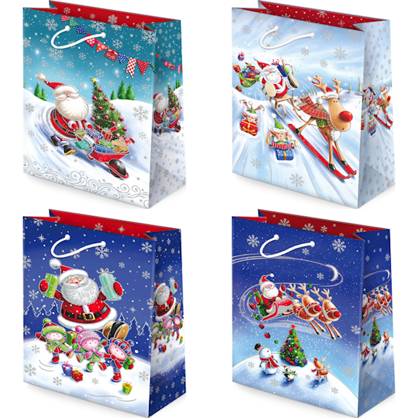 Torebki ozdobne T-2L set S-48 Santa on tour