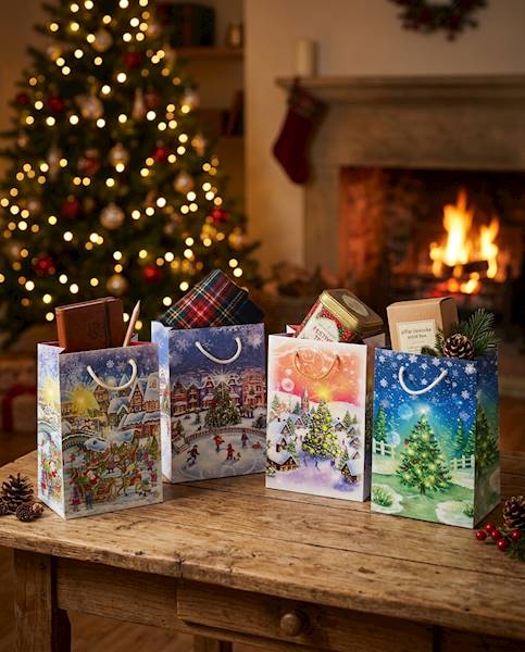 Torebki ozdobne T-5L set S-46 Christmas Night