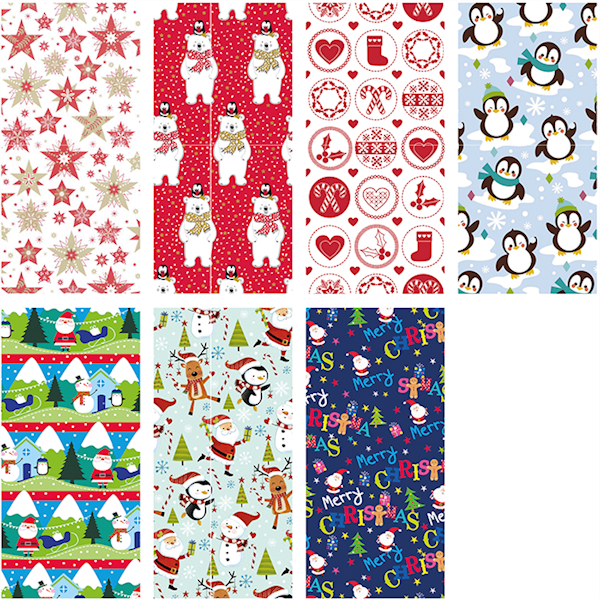 Papier ozdobny 2m 70 arkuszy - S-26 Santa