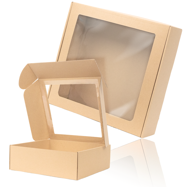 Gładki BOX-14 z okienkiem 300x300x100 - 10 szt
