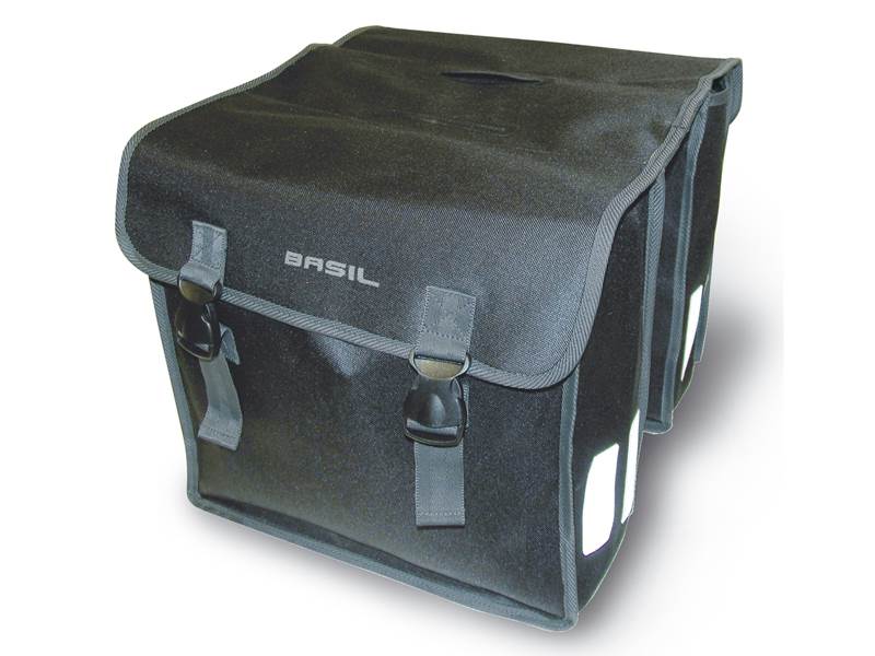 Sakwa miejska podwójna BASIL MARA XL 35L czarna