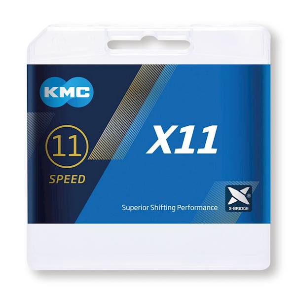 Łańcuch KMC X11 11rz srebrno-czarny