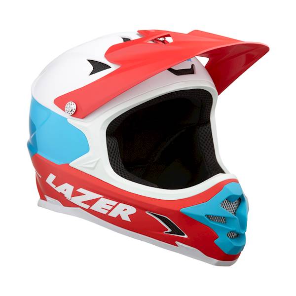 Kask Lazer Phoenix+ Mat White Blue Red S (54-56)
