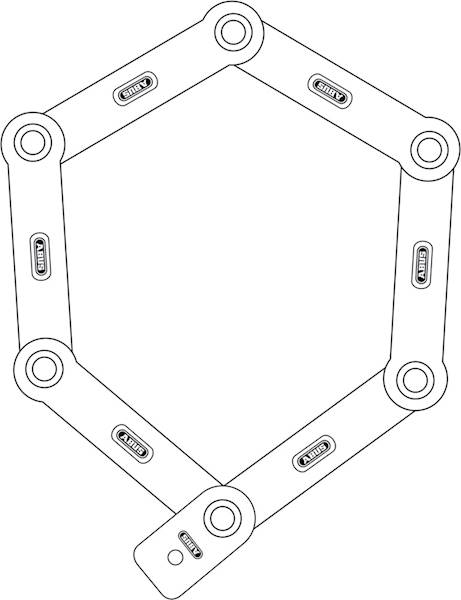 Zabezpieczenie Bordo Abus uGrip 5700/80 black SH
