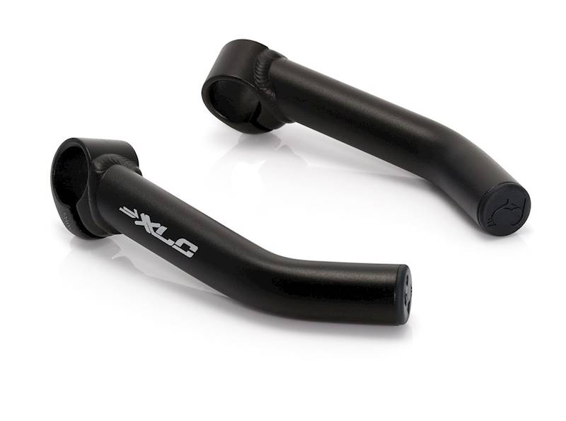 Rogi XLC BE-01 Bar-Ends, wygięte, czarne matowe