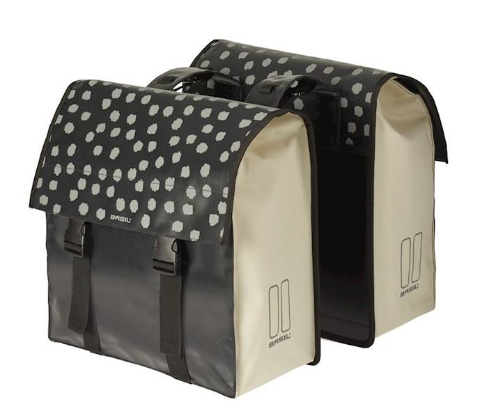 Sakwy Basil Urban Load DB 48-53L w kropki
