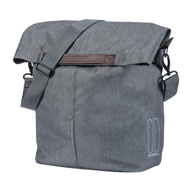 Sakwa rowerowa Basil Shoppper City szara 16 L