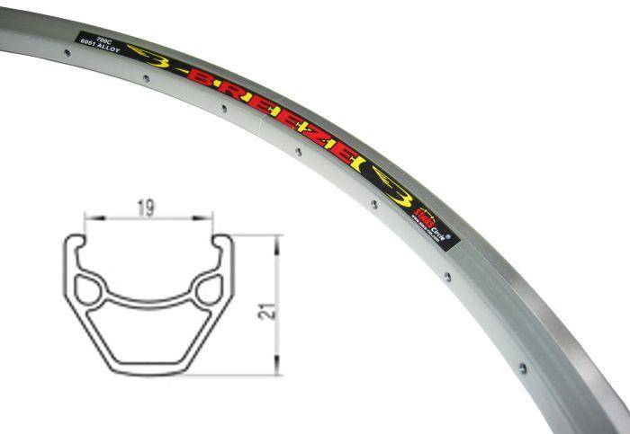 Obręcz Tekila 700x38C 21mm 36otw srebrna