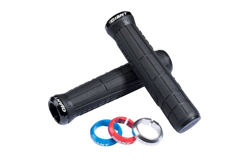 Gripy z obejmą Giant Swage black/red