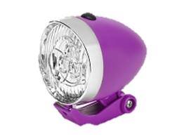 Lampa City 3 led na baterie fioletowa