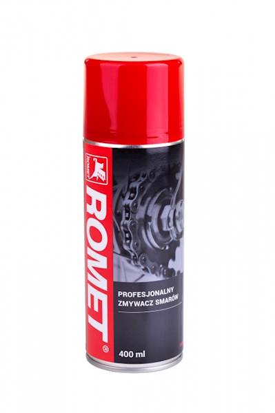 Zmywacz smarów 400 ml - aerozol logo ROMET
